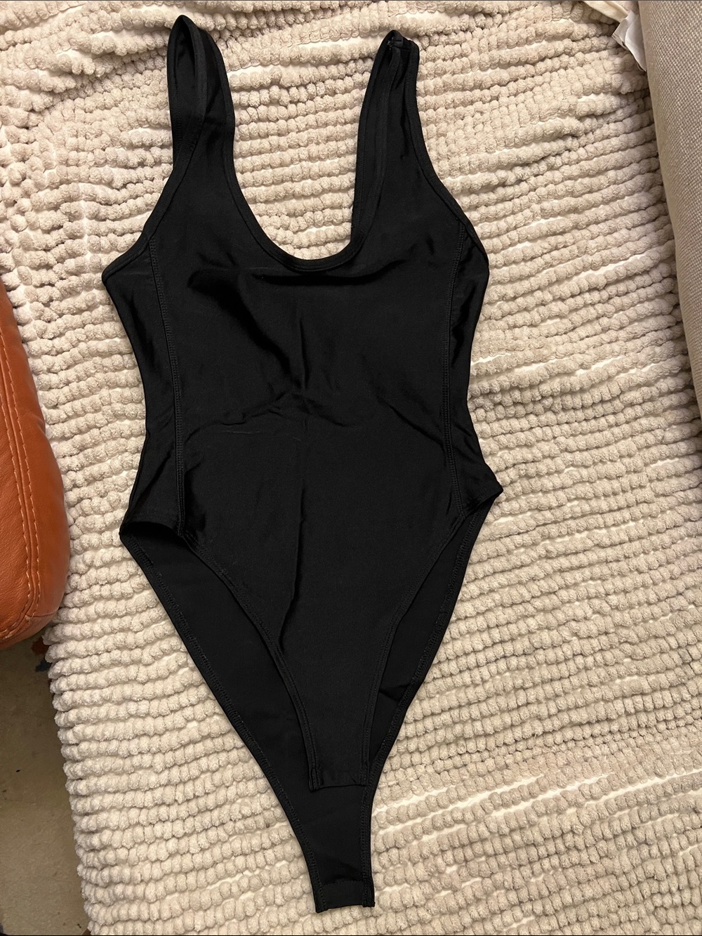 Forever 21 Black Women’s One-Piece Scoop Bodysuit